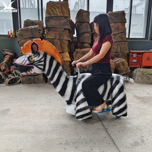 <span class=keywords><strong>Scooter</strong></span> Eléctrico con Forma de Zebra, con Batería, Marco de Acero Hecho a Mano, para Zoológicos, Centros Comerciales y Parques Temáticos - Product Image 6