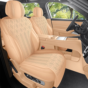 Coprisedili Auto Sportivi in Pelle Scamosciata su Misura per <span class=keywords><strong>AITO</strong></span> M7 M8 M9 5 e 6 Posti Set Completo Traspirante Protezione Sedili Auto per Tutte le Stagioni - Product Image 3