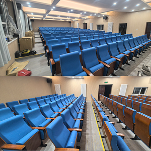 Chaises d'auditorium d'église bleu <span class=keywords><strong>royal</strong></span> personnalisées, chaises de conférence pliables modernes, chaises de salle de conférence, chaises de <span class=keywords><strong>théâtre</strong></span> - Product Image 2