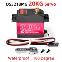 DSServo numérique DS3218 d'origine pour 1/8 1/10 1/12 échelle RC voiture chenille Buggy étanche 20KG/0.14sec métal Gear Drone utilisation