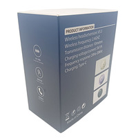 Caja de embalaje de auriculares Bluetooth con cable inalámbrico de cartón impreso personalizado, caja de embalaje de accesorios para teléfono móvil