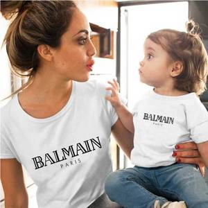 Logotipo personalizado mãe e filha combinando roupa t-shirt da família - Product Image 2
