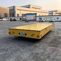 Chariot de transport électrique sur rail de 10 tonnes, alimenté par batterie, pour travaux lourds, manutention de matériaux en atelier