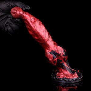 عقدة كبيرة ضخمة على شكل ذئب/كلب G-spot الاستمناء الشرجي موسع خيالي وحش حيوان كلب عقدة دسار لعبة جنسية للنساء والرجال - Product Image 6