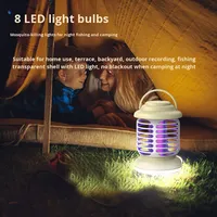 Nouvelle lampe de camping rechargeable, lumière nocturne intérieure et extérieure, lampe anti-moustiques électrique domestique, alimentée par USB