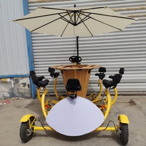 Tricycle à pédales 8 passagers pour les fêtes touristiques Pubs ou conférences Vélo Surrey confortable pour les groupes - Product Image 1