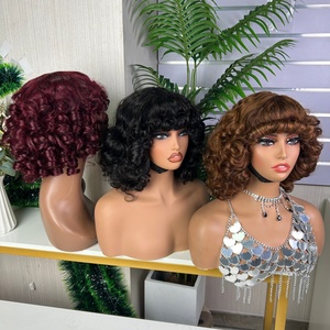 Peluca SDD Bouncy Highlight Hecha a Máquina, Peluca de Cabello Humano 100% - Product Image 6