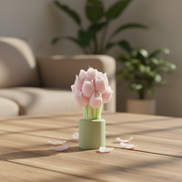 Moule à bougie en silicone parfumé Tulipe Rose Violet, Cire de qualité supérieure, Parfum apaisant, Cadeau idéal pour la décoration intérieure et les occasions spéciales