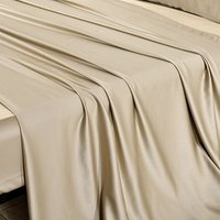 Tissu hypoallergénique en soie de bambou, tissage 100% naturel pour ensemble de draps de lit, tissu en sergé 40S, 10200 tc
