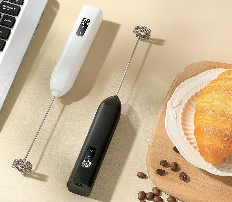 Прямая Продажа с фабрики, портативный Перезаряжаемый USB-смеситель для молока, взбиватель для яиц, кофе, двойной венчик, блендер для кофейни