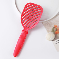 Outil de coiffage pour cheveux en nylon Gmagic, noir, à ventilation incurvée, pour un démêlage à domicile, pour un séchage plus rapide, brosse à cheveux de 25 cm de long