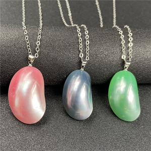 Collar con Colgante de Perla Mabe, Diseño de <span class=keywords><strong>Hada</strong></span> Tinker Bell, Estilo Romántico Francés, Diseño Simple y Moderno, Colorido - Product Image 2