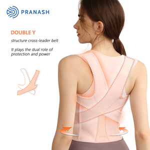 男女兼用黒通気性矯正ベルトクロスボーダー大人用ハンチバック子宮頸部脊椎シェイプ保護バック - Product Image 3