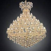 Grand lustre en cristal pour hall d'hôtel, salle de banquet, lustre en cristal de grande taille pour plafonds hauts, villa, lustre long, large et de grande taille