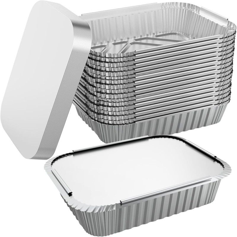 600ml Disposable Aluminum Foil Food Containers