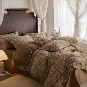Ensemble <span class=keywords><strong>de</strong></span> housse <span class=keywords><strong>de</strong></span> couette quatre pièces en coton et <span class=keywords><strong>lin</strong></span> <span class=keywords><strong>de</strong></span> style <span class=keywords><strong>ancien</strong></span> Summer Anne, nouvelle arrivée - Product Image 6