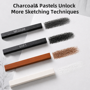 Set da <span class=keywords><strong>Disegno</strong></span> Xin Bowen 11 Pezzi, Manichino in Legno, Matite per Schizzi, Carboncini, Materiali Artistici per Pratica di <span class=keywords><strong>Disegno</strong></span> - Product Image 6