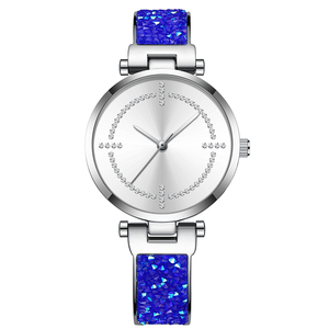 Montres-bracelets à quartz de luxe pour femmes EVER MOVE, cadran de 34 mm, <span class=keywords><strong>bracelet</strong></span> en verre de 16 mm, design ciel étoilé, boîtier en alliage diamanté, aiguille magnétique - Product Image 3