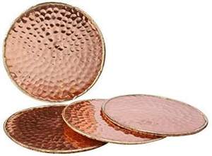 Dessous de verre carré rond en métal or argent moderne en acier inoxydable pour la décoration de la maison Dessous de verre de forme géométrique pour bateau de rivière - Product Image 3