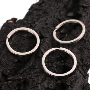 Vente directe usine – Porte-clés ronds en acier inoxydable de haute qualité, anneaux de clés en gros, pendentifs, accessoires de bricolage pour porte-clés - Product Image 2