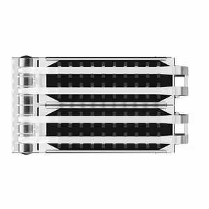 Te tương thích <span class=keywords><strong>1x2</strong></span> cổng ánh sáng Ống báo chí-fit <span class=keywords><strong>SFP</strong></span> + Cage với tản nhiệt ganged sợi quang thiết bị - Product Image 3