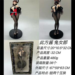 <span class=keywords><strong>Konosuba</strong></span> Megumin Bunny Girl 1/4 Échelle Figure <span class=keywords><strong>Anime</strong></span> Modèle Suivi Yeux Collection Cadeau En Boîte - Product Image 4