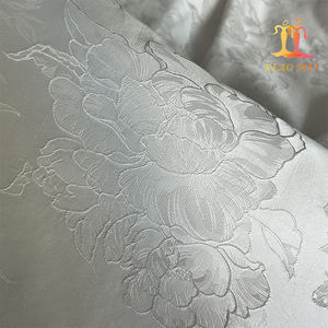 도매 저렴한 아프리카/인도 화이트 멋진 부드러운 새틴 자카드 브로케이드 직물 XM-JL0128 - Product Image 3