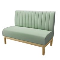 Sièges de restaurant commerciaux modernes, canapé rembourré en cuir PU pour café, boulangerie et restaurant en chaîne