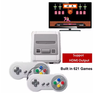 Mini Consola de Videojuegos, Compatible con HD, Consola de Videojuegos Retro de 8 Bits, 621 Juegos Clásicos Integrados, Consola de Videojuegos Familiar Portátil para Niños