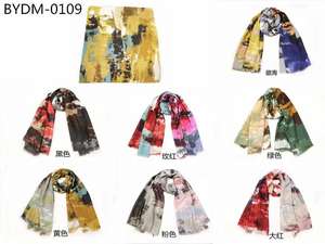 Nuova Collezione 2025: <span class=keywords><strong>Sciarpa</strong></span> da <span class=keywords><strong>Donna</strong></span> con Stampa Digitale Floreale e Fiocchi, Traspirante e ad Asciugatura Rapida, 100% <span class=keywords><strong>Cotone</strong></span>, Hijab - Product Image 2