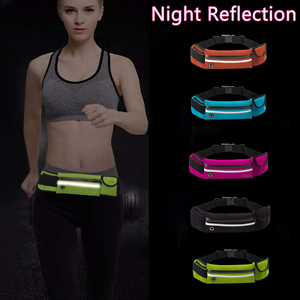 Nylon không thấm nước chạy túi thắt lưng cho phụ nữ-Thân thiện với môi thể thao có thể điều chỉnh lưu trữ với cổng tai nghe & khối lượng lớn - Product Image 3