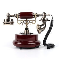 Téléphone rotatif Cheeta CT-N8026 de style européen antique pour la télécommunication, la décoration de bureau et de maison