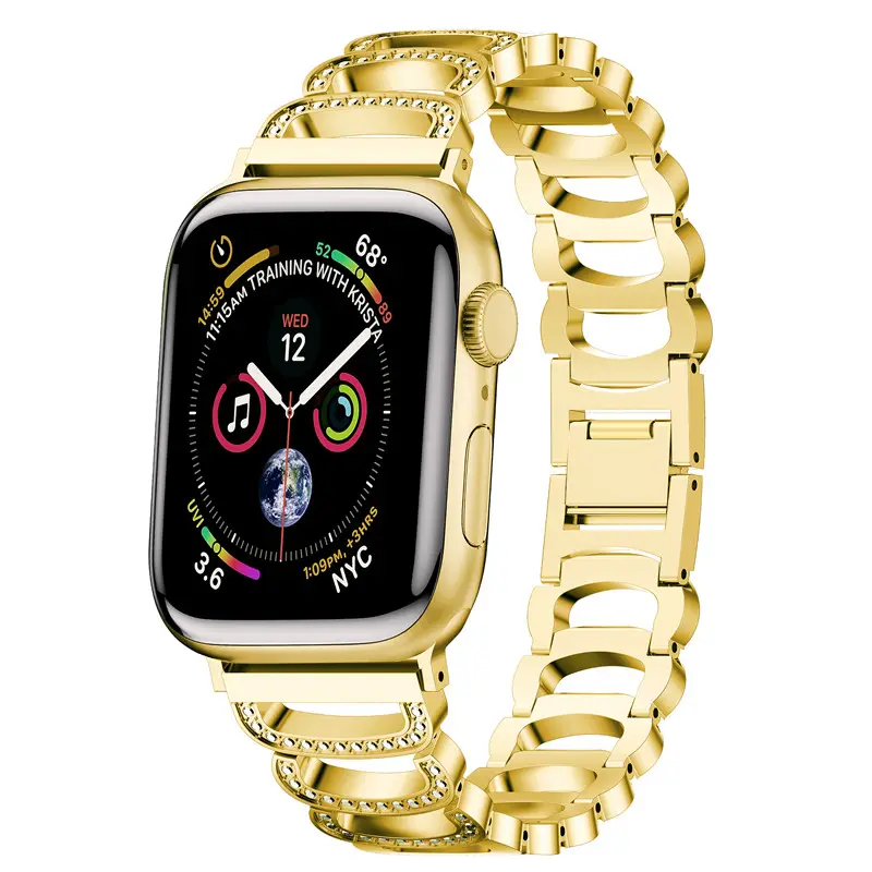 C Typ Diamant Metall Edelstahl Uhren armband Für Apple Watch 38 40 42 44, für iWatch SE 6 5 4 3 2 C Typ Diamant legierung sband