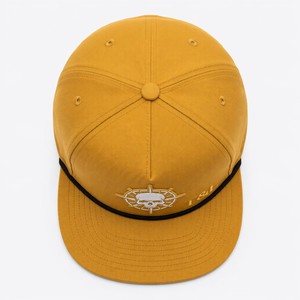 Gorra de 5 Paneles con Parche de Silicona Termoadhesivo y Logotipo Personalizado, Fabricada en Lino Natural con Bordado Plano, Venta al Por Mayor - Product Image 3