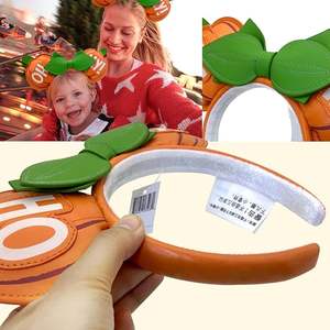 Diademas con lazo para las orejas de ratón Calabaza <span class=keywords><strong>Oh</strong></span> <span class=keywords><strong>My</strong></span> Ears Día de San Valentín Diademas Fiesta Navidad Halloween Cosplay Disfraz para niñas - Product Image 4