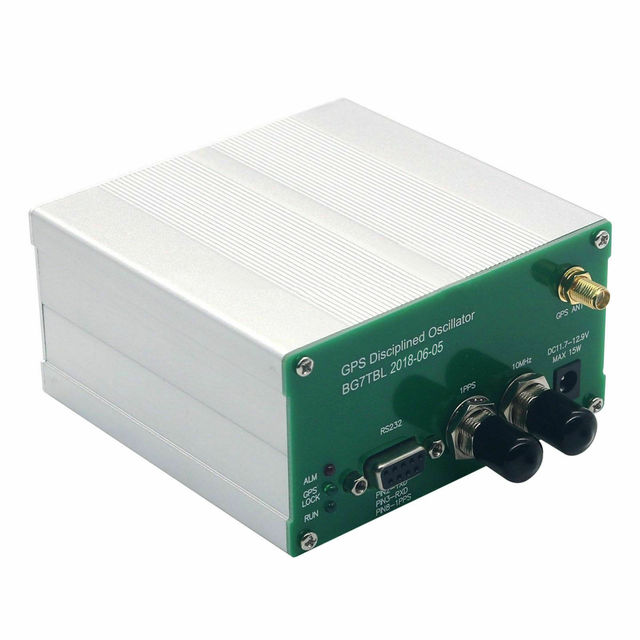 PACKBOXPRICEMade by Bg7tbl 10MHZ SINE WAVE GPS DISCiPLINED CLOCK GPSDO + Distribution Amplifier OCXO With Power Supply & Antenna