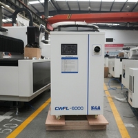 Machine de découpe laser 3015 6000W haute vitesse 70m/min pour tôle, découpeuse laser fibre CNC avec contrôle Cypcut et refroidissement par eau pour la laiton