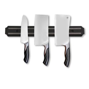 ブラック磁気ナイフストリップホルダープラスチック磁気ナイフラックブラックナイフストリップ磁気ツールホルダーストリップバー - Product Image 4