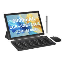 10.1 pouces Android 13 tablette de jeu 5G réseau Quad Core Rockchip processeur 6000MAH batterie 64GB HDD 2GB + 6GB RAM affaires enfants
