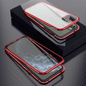 Fundas protectoras para teléfono móvil con adsorción magnética de cristal, de un solo lado, último diseño, 360 - Product Image 2