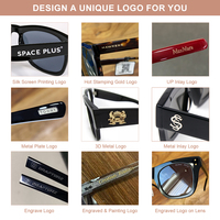 Lunettes de soleil rectangulaires en acétate, lunettes de soleil vintage de haute qualité, lunettes de soleil polarisées carrées de luxe pour femmes, lunettes de soleil personnalisées pour hommes