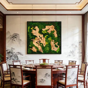 Panel de Musgo Natural Preservado en Marco de Madera, Arte Hecho <span class=keywords><strong>a</strong></span> Mano, Decoración Ecológica para Hogar, Oficina y Hotel - Product Image 6