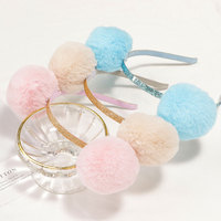 Fermoir à cheveux à paillettes personnalisable pour enfants Bandeau adorable pour bébé avec pompons Accessoires pour cheveux pour enfants et filles