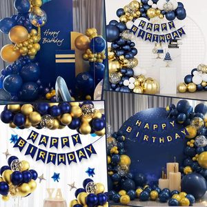Kit de décoration d'arche de ballons d'<span class=keywords><strong>anniversaire</strong></span> OEM, bannière <span class=keywords><strong>Joyeux</strong></span> <span class=keywords><strong>Anniversaire</strong></span>, ballons en latex, décor mural pour <span class=keywords><strong>homme</strong></span> adulte - Product Image 3