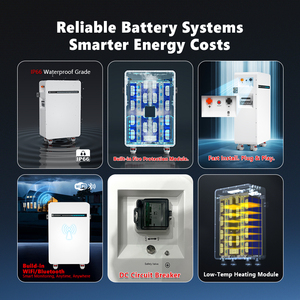 Batterie de stockage d'énergie OEM UE 15 kWh 48 V 51,2 V 280 Ah 314 Ah, lithium 48/51,2 Volts et 15 kWh 16 kWh pour système solaire - Product Image 1