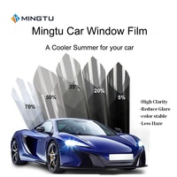Film teinté pour vitres de voiture Mingtu Luxury, garantie 10 ans, UV 99%, changement de couleur, nano-céramique PET, 50% VLT