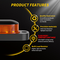 Nouvelle lampe stroboscopique LED latérale pour camions, remorques et fourgonnettes – Clignotant d'avertissement et de signalisation