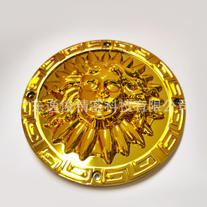 Round Carved <b>Gold</b> Plastic <b>Sofa</b> Decorative Buckle 50 Mm Hole Size Durable European Style Furniture Hardware Accessory - Product Image 2