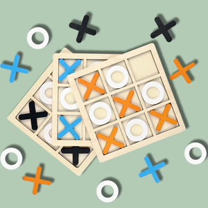 Juego de <span class=keywords><strong>Tic</strong></span>-Tac-Toe de Madera Montessori de Nueve Cuadrados, Certificado EN71, Unisex, Edades 5-7 Años, Juguete Educativo para Padres e Hijos - Product Image 2
