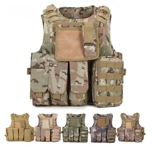 Custom quick release ballistic molle python oxford fabric security plate carrier camouflage hunting tactical vest